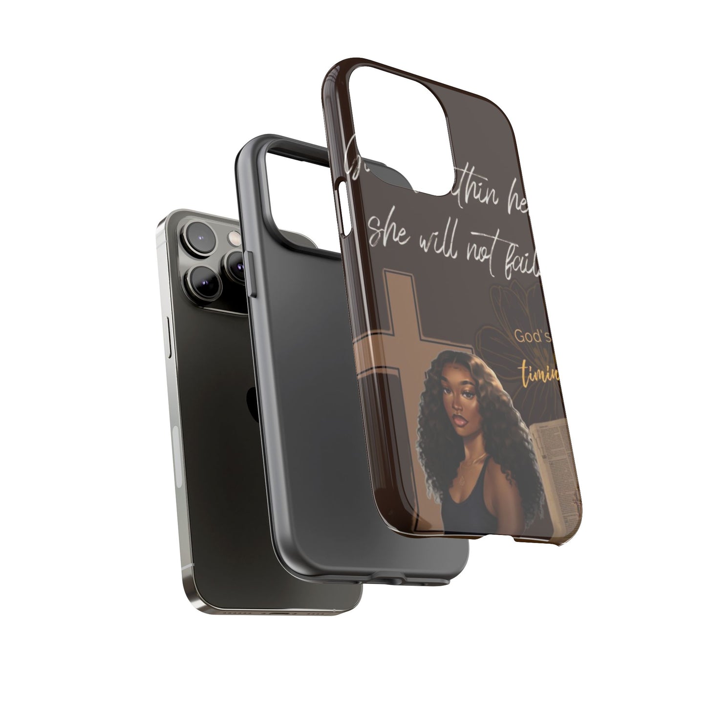 God is within her she will not fail phone case