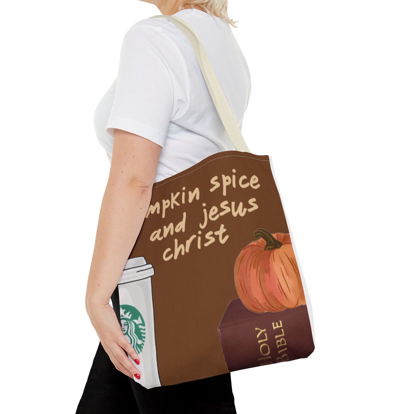 Pumpkin Spice Tote Bag - Cozy Fall Vibes