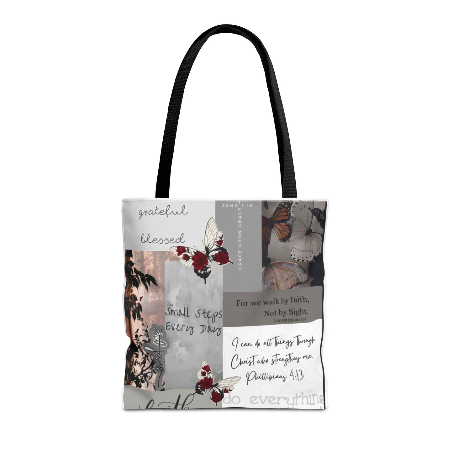 Walk by faith Tote Bag