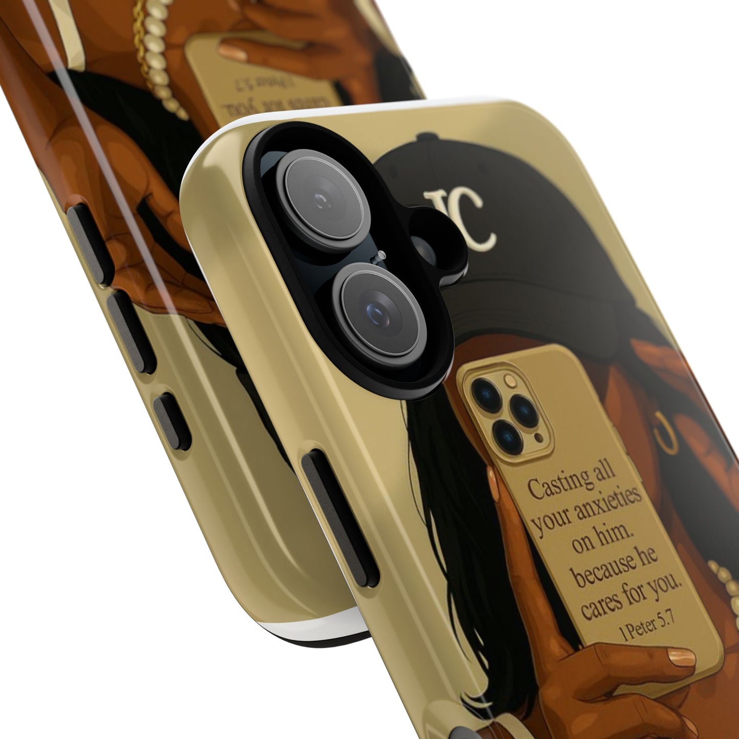1 Peter 5:7 faith phone case cast your cares