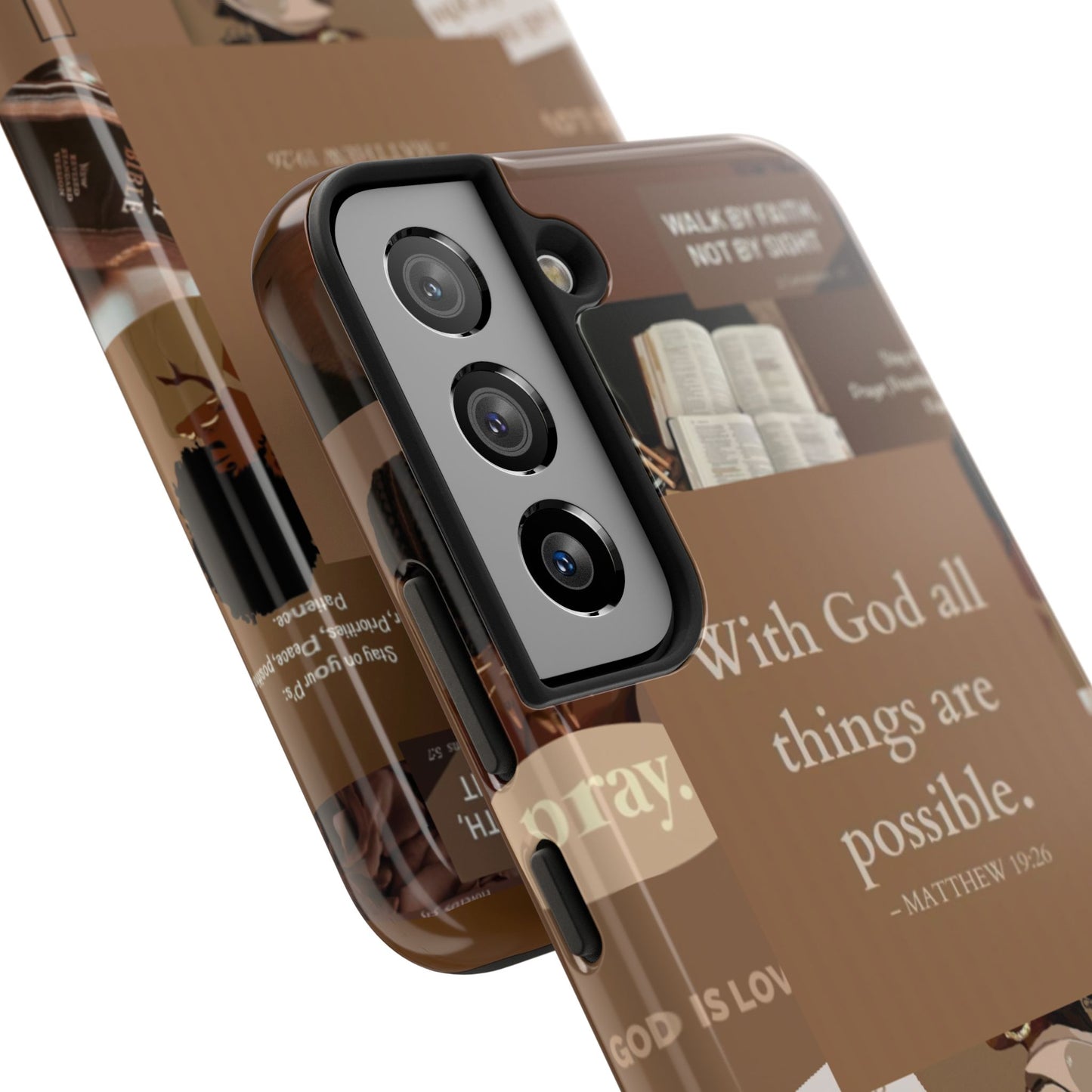 All things are possible phone case bold faith daily reminder