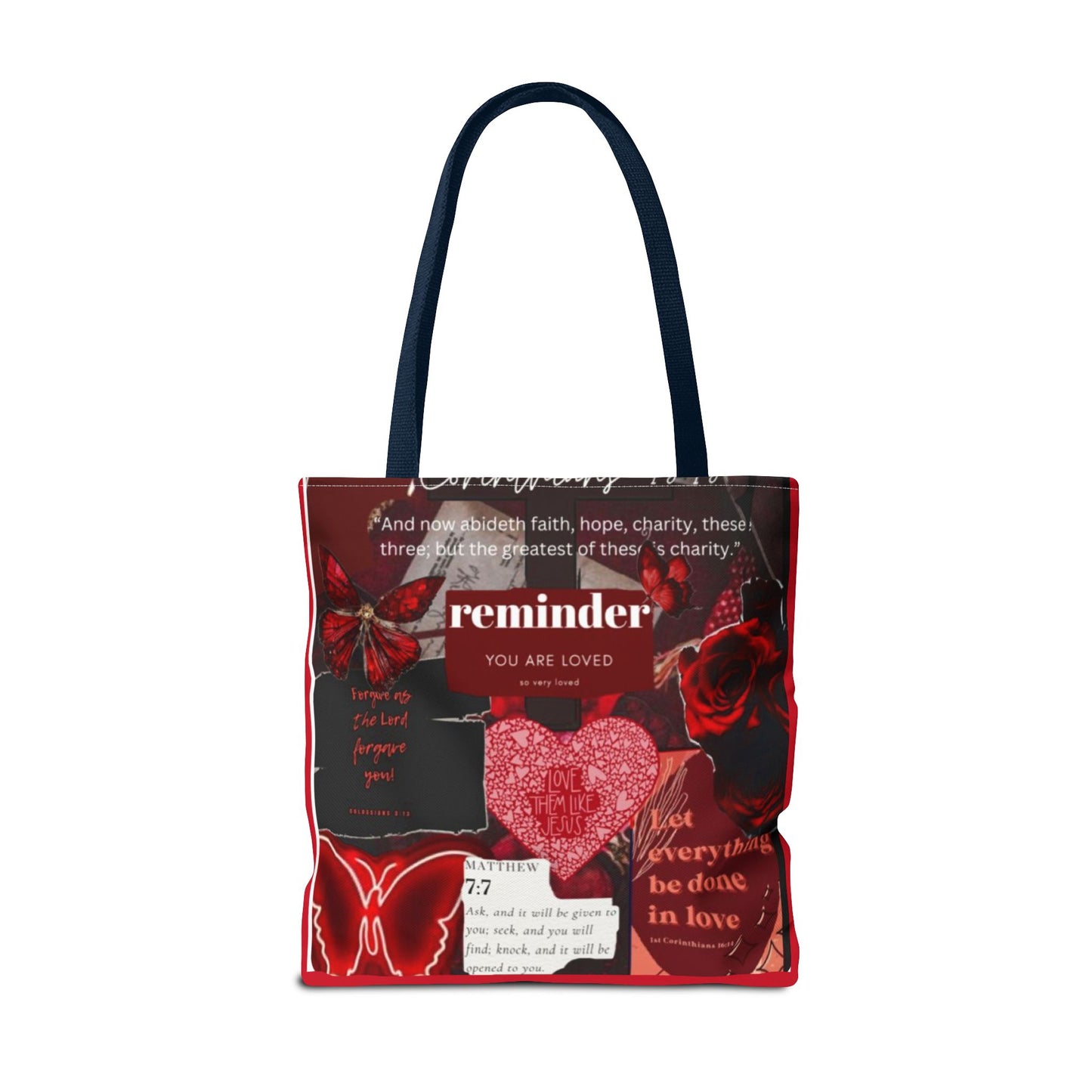 You are loved tote bag walk in love boldly
