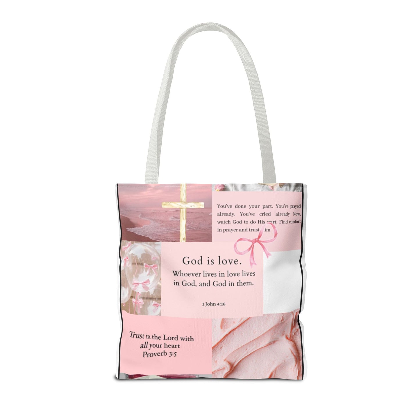 Inspirational Tote Bag with Bible Verses