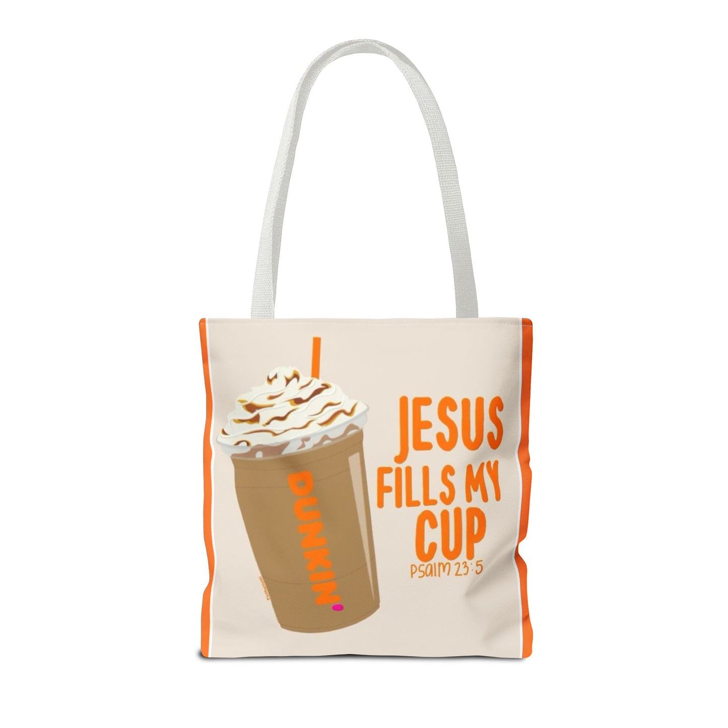 Inspirational Coffee Tote Bag - Jesus Fills My Cup