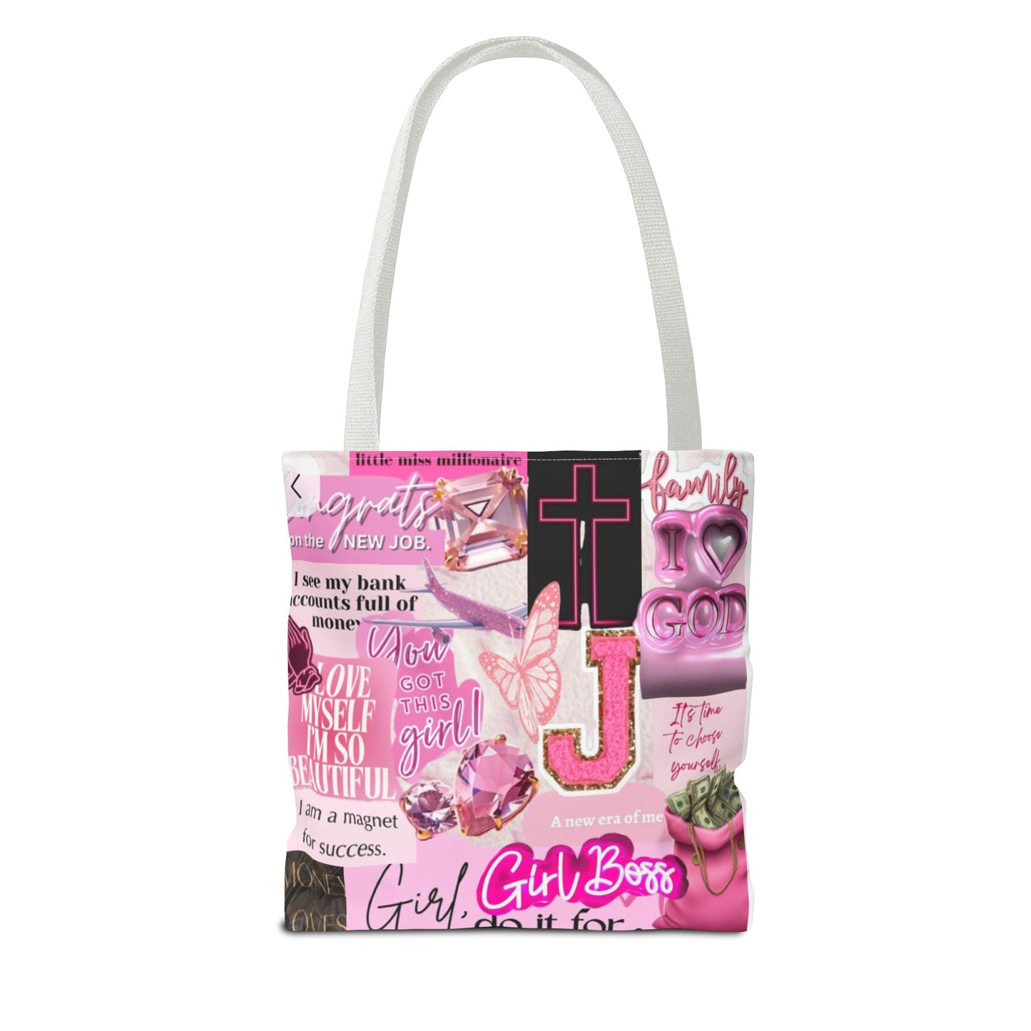 Inspirational Tote Bag for Girls - Motivational AOP Design
