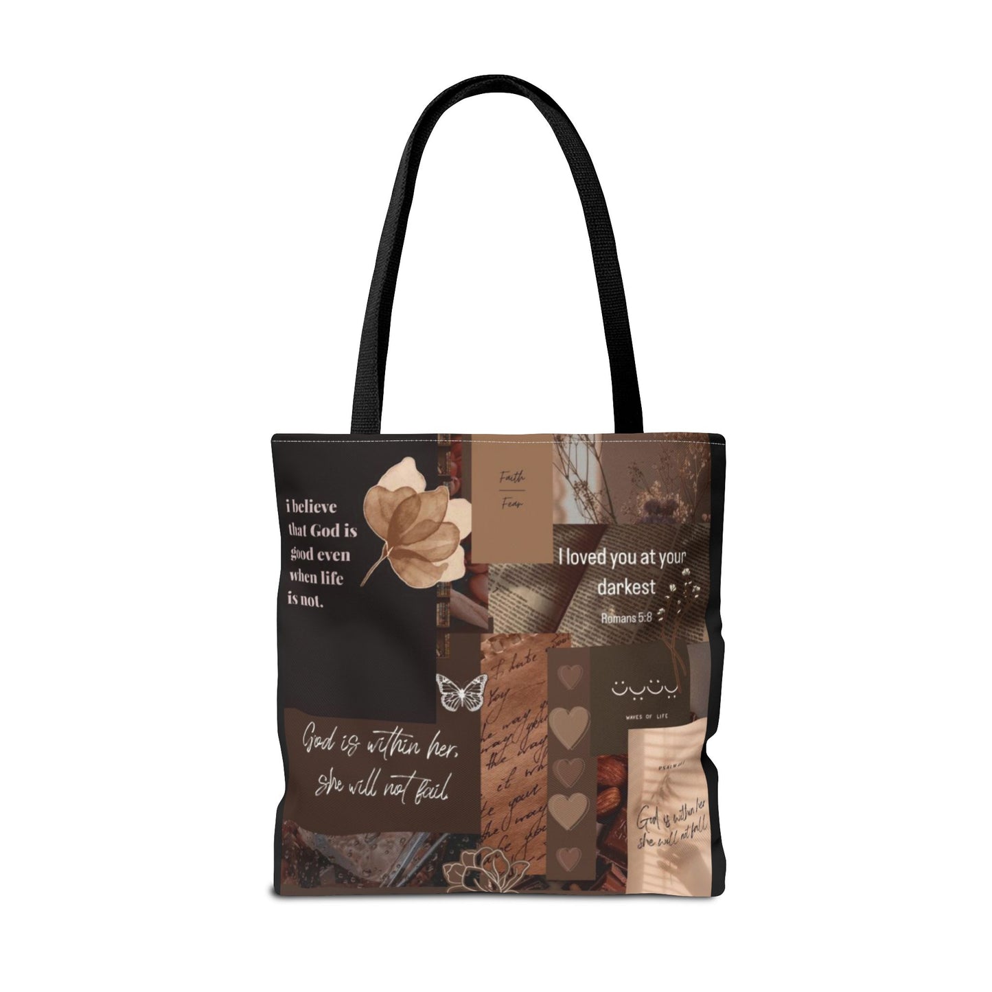 Inspirational Quote Tote Bag - AOP for Everyday Use