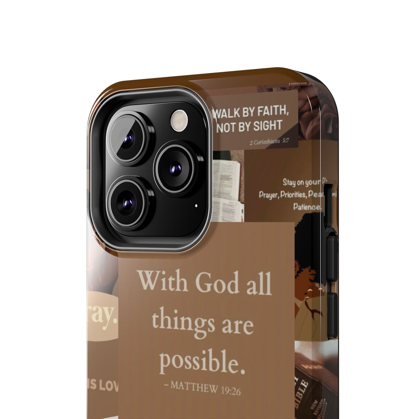 All things are possible phone case bold faith daily reminder