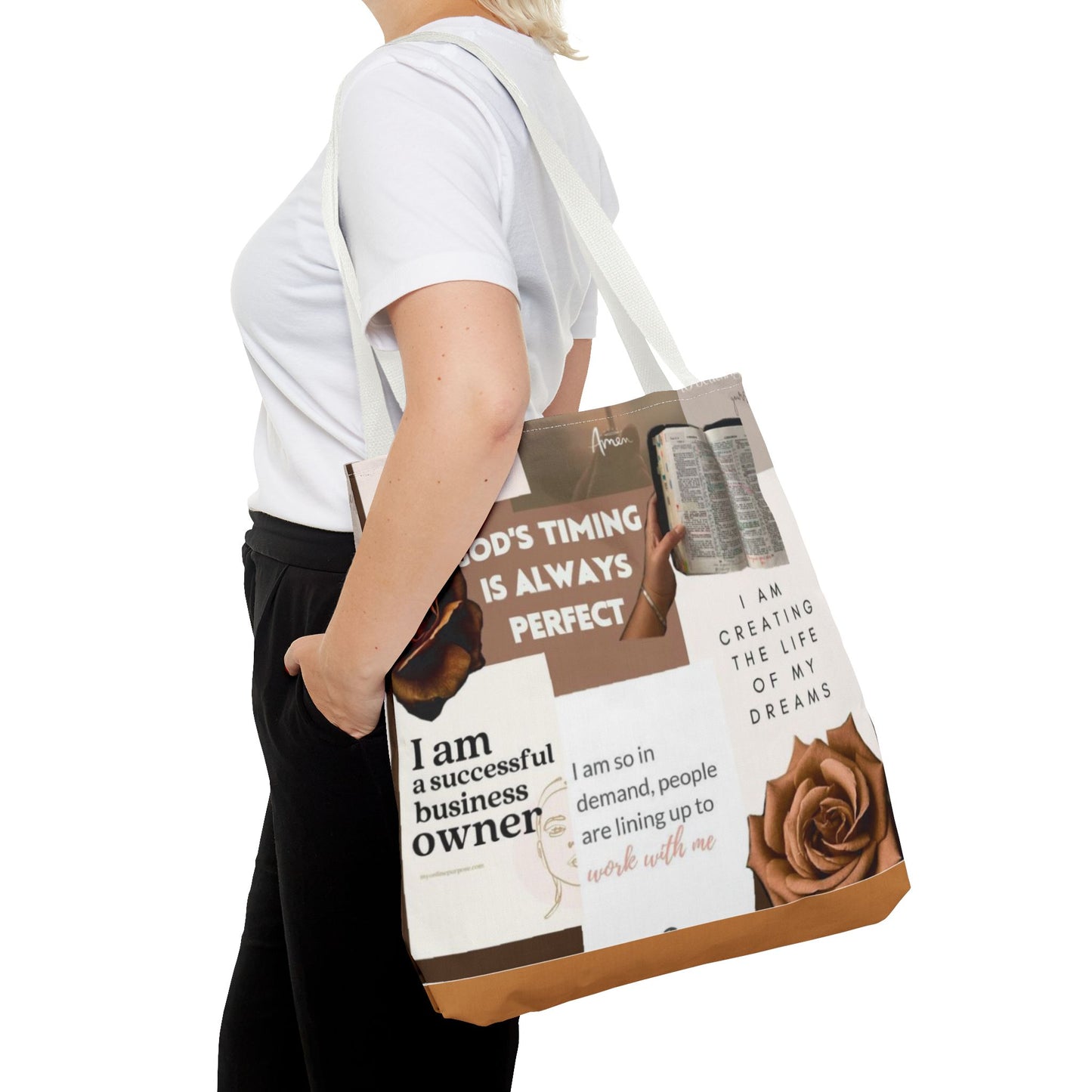 Inspirational Tote Bag for Goal-Driven Individuals