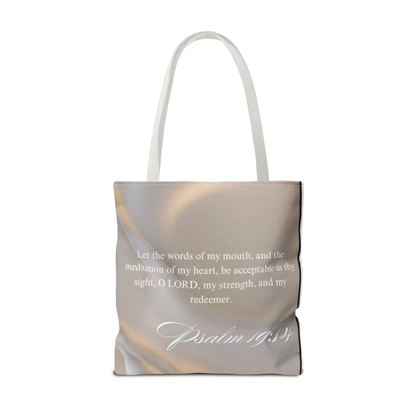 Meditation of my heart scripture Tote Bag psalm 19:14