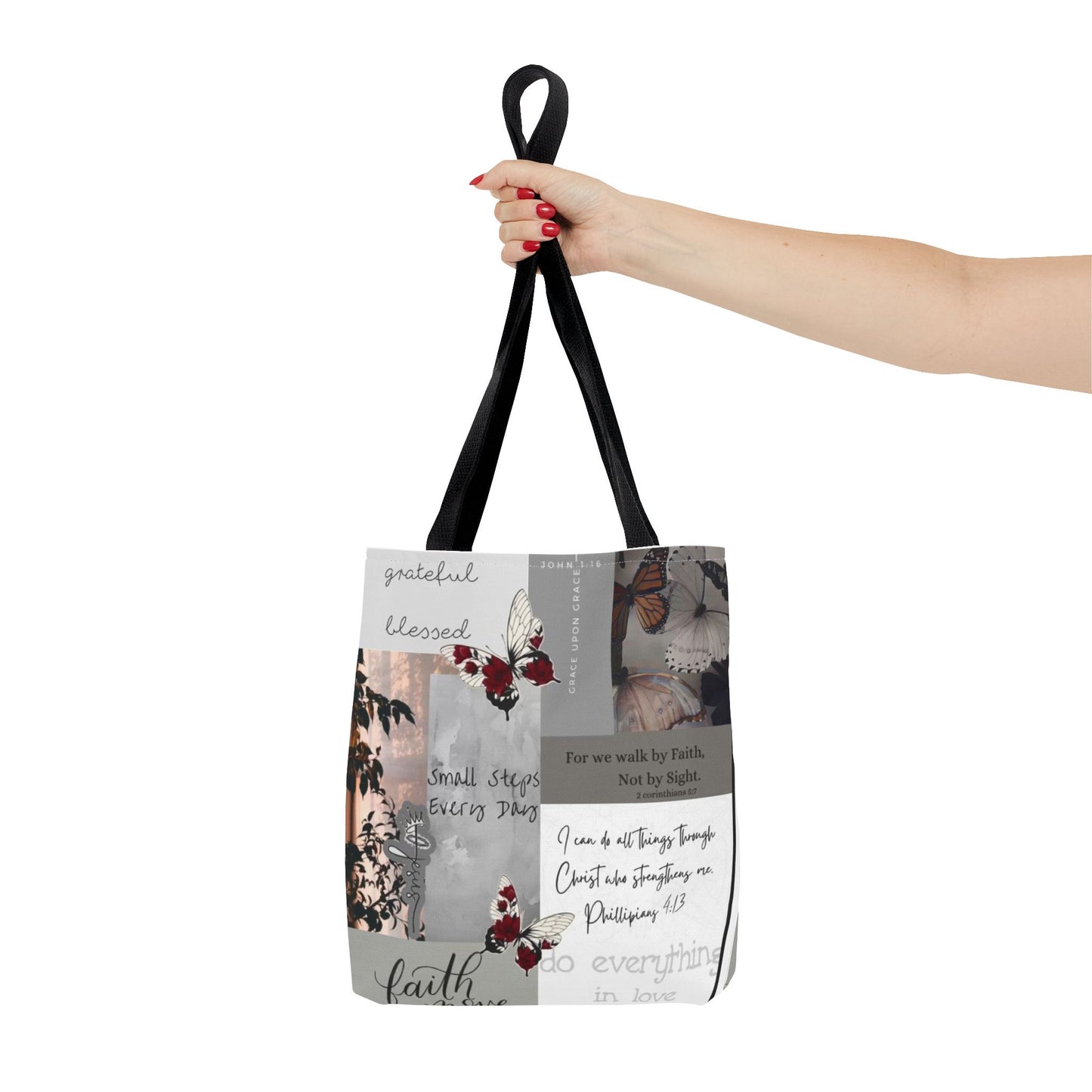 Walk by faith Tote Bag