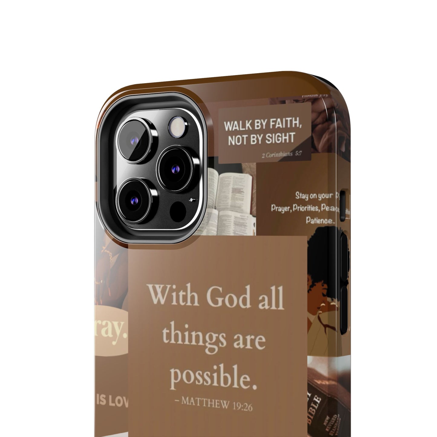 All things are possible phone case bold faith daily reminder
