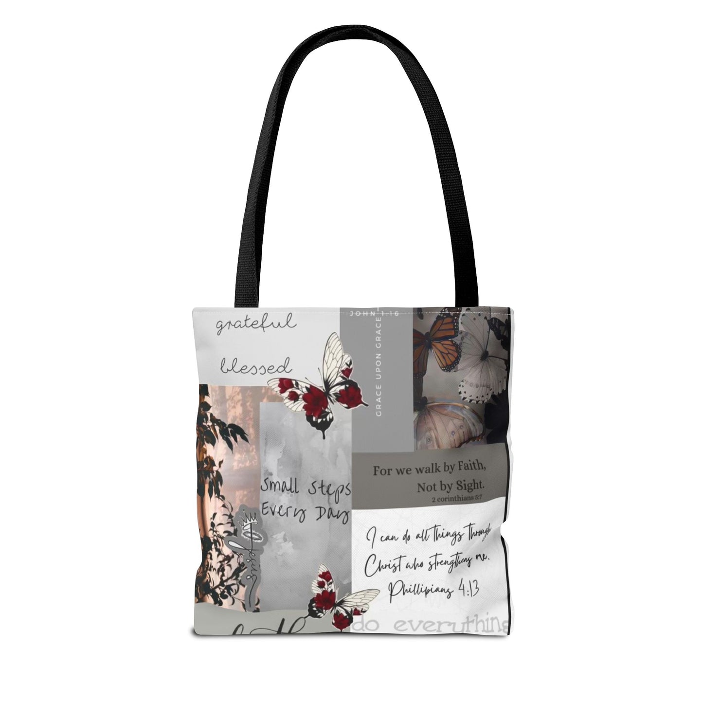 Walk by faith Tote Bag