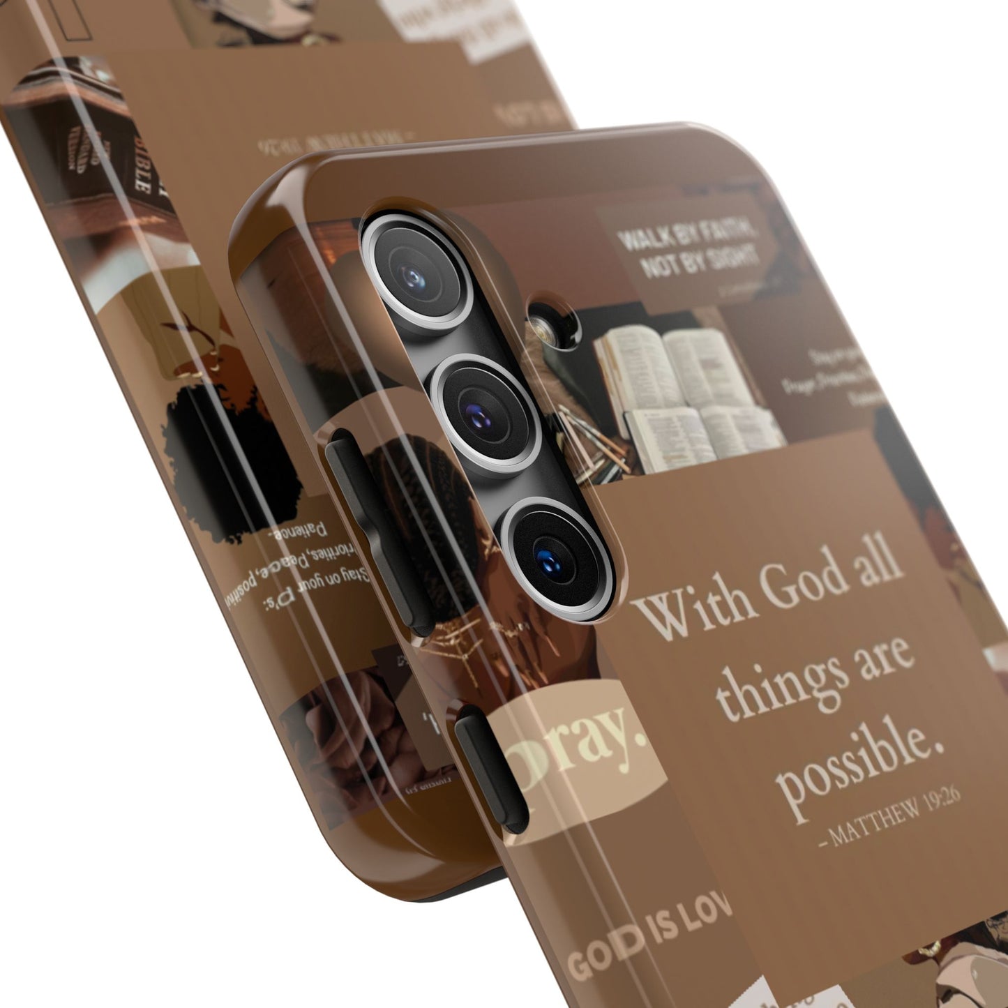 All things are possible phone case bold faith daily reminder
