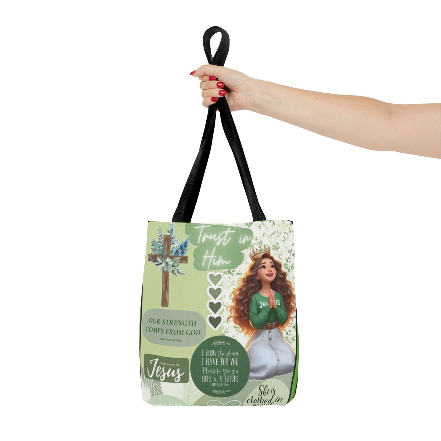 Inspirational Tote Bag - Trust in Him Design