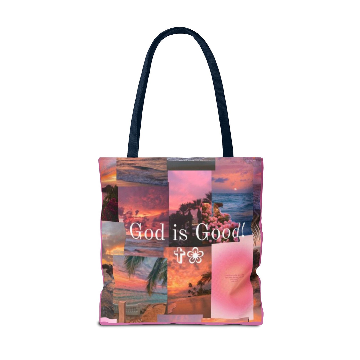 God is good tote peaceful praise and sunset faith