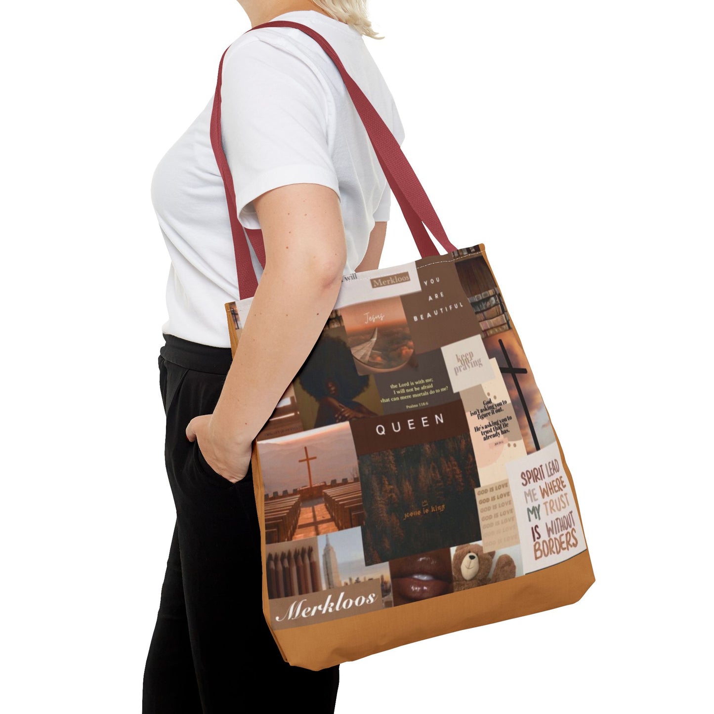 Jesus is king tote trust, beauty, identity