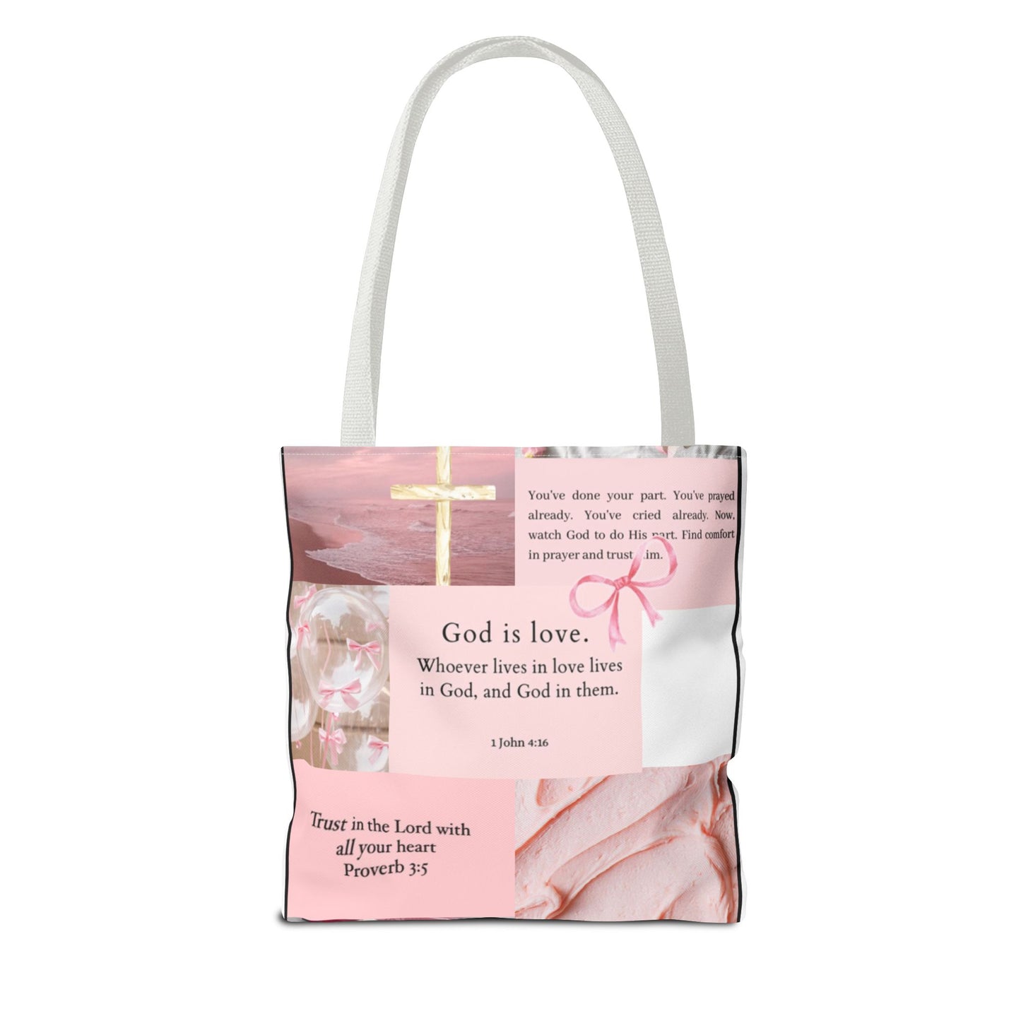 Inspirational Tote Bag with Bible Verses