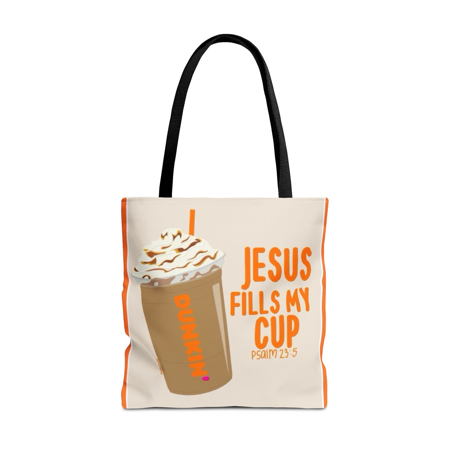 Inspirational Coffee Tote Bag - Jesus Fills My Cup