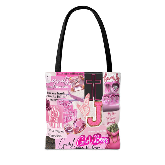 Inspirational Tote Bag for Girls - Motivational AOP Design