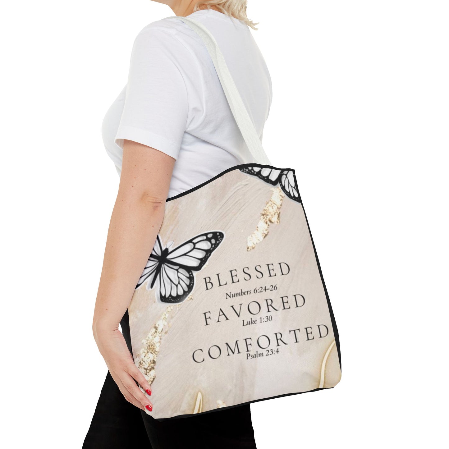 Blessed and  favored Tote Bag