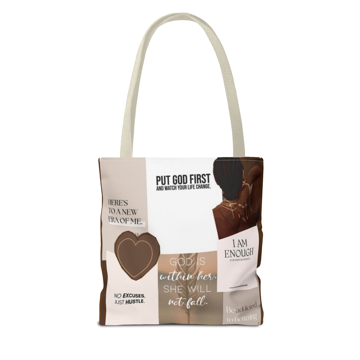 Inspirational Tote Bag with Motivational Quotes