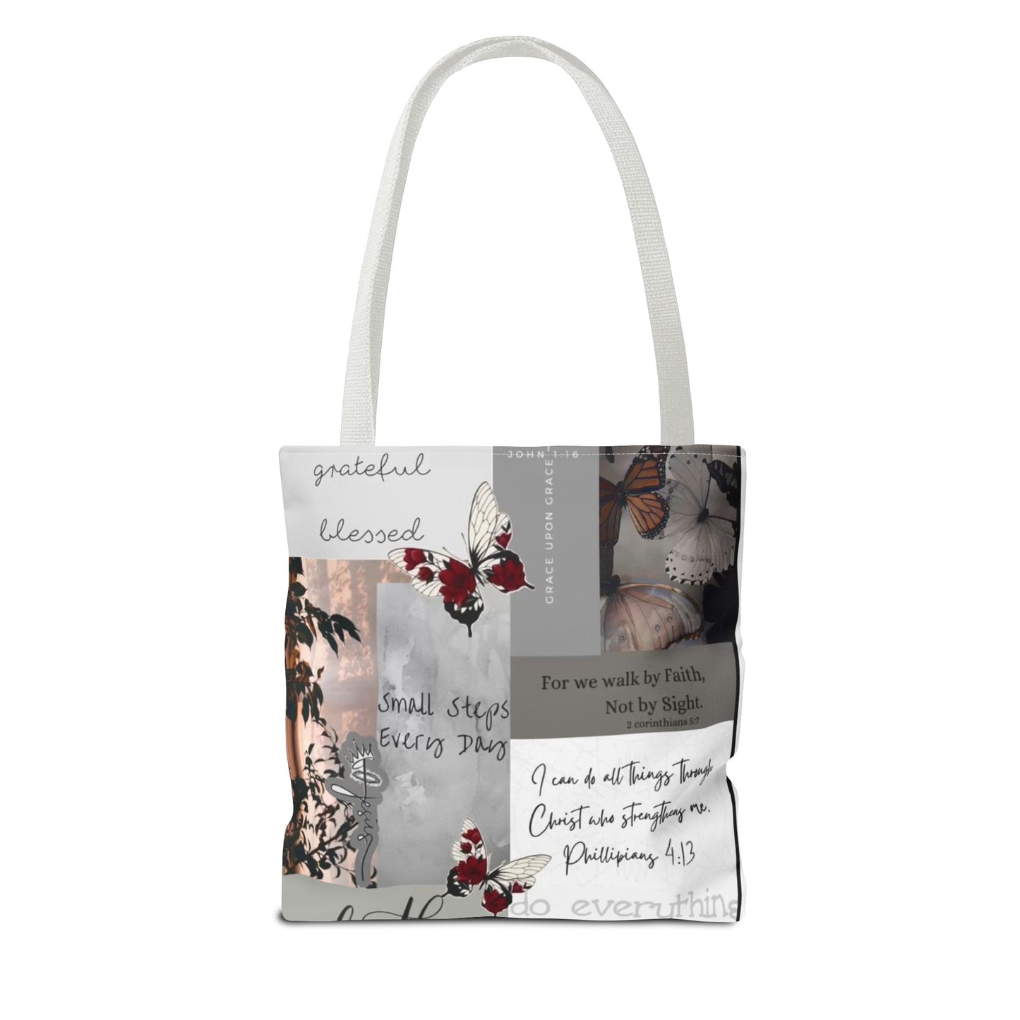 Walk by faith Tote Bag