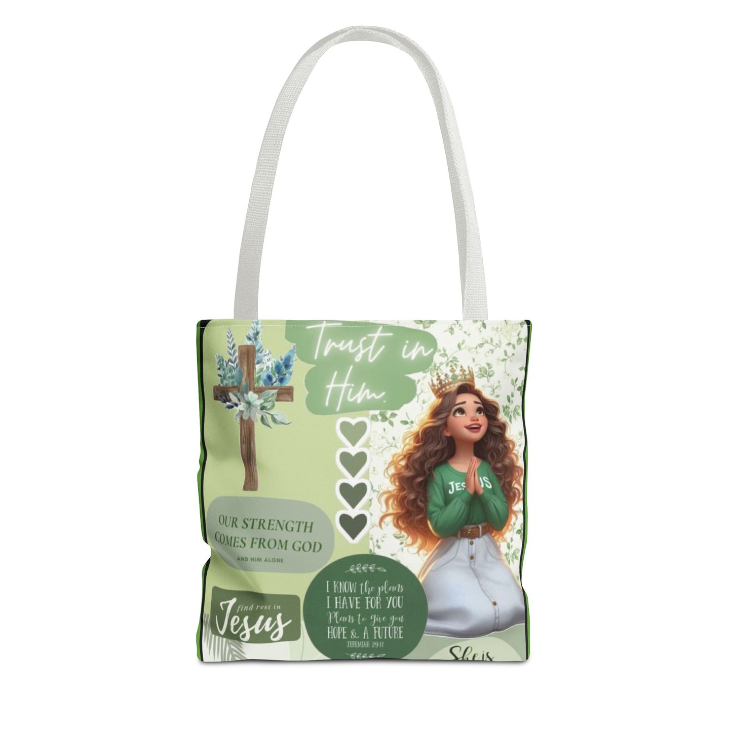 Inspirational Tote Bag - Trust in Him Design