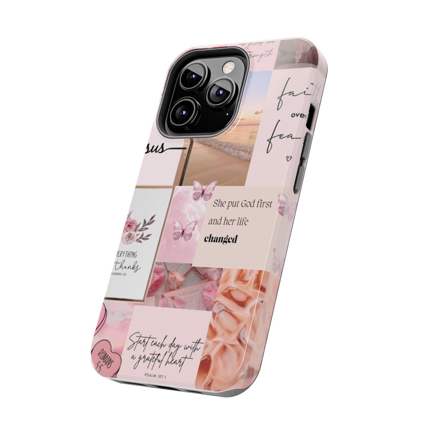 Put God first phone case, gentle strength, and soft surrender