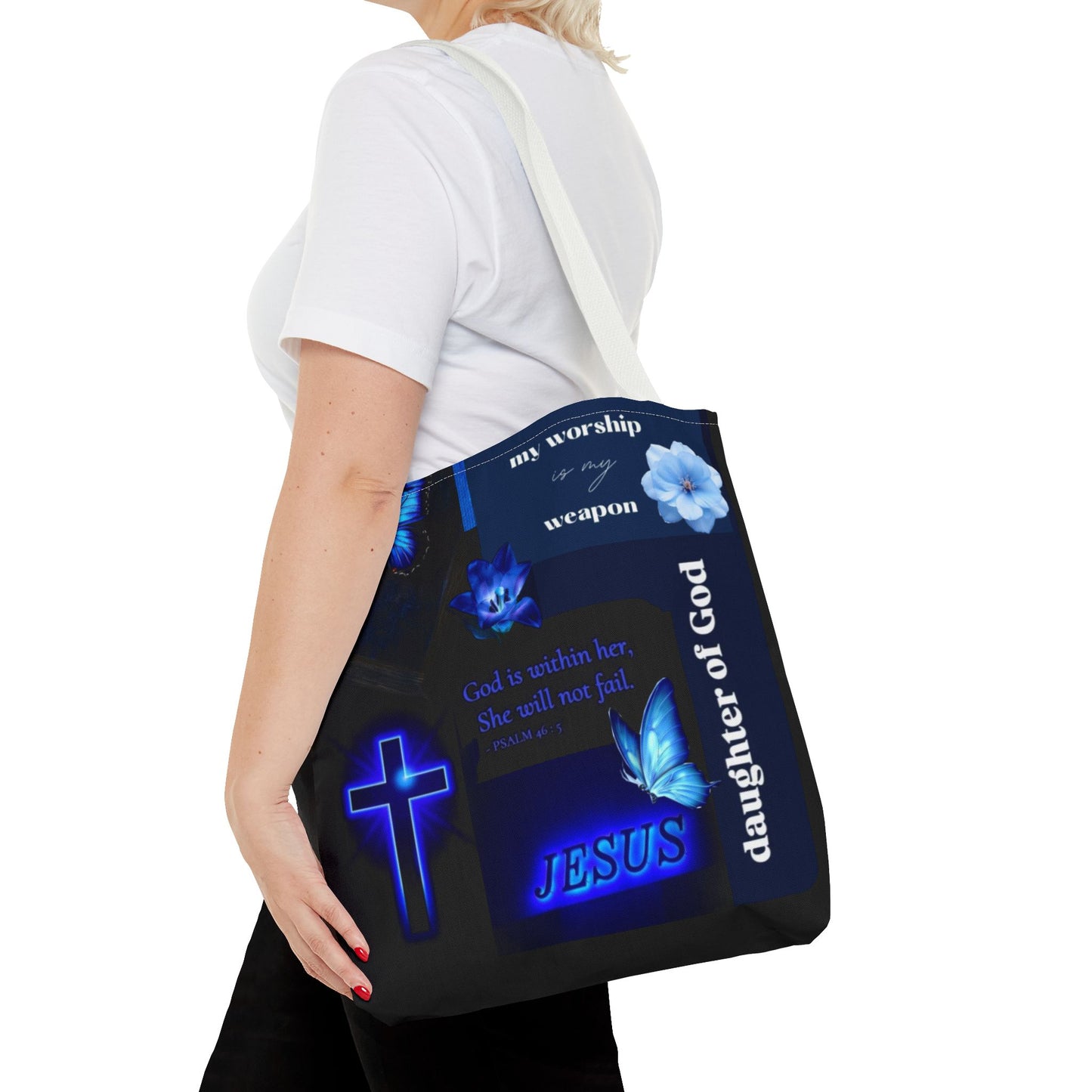 Inspirational Tote Bag for Christian Women - 'Daughter of God' Design