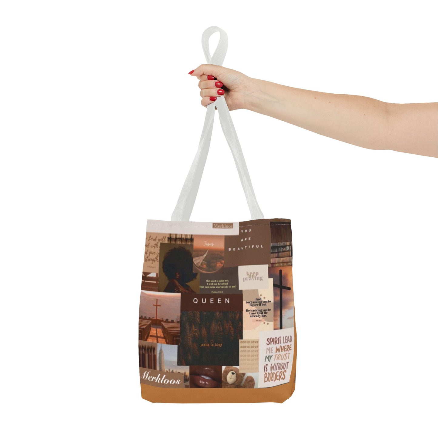Jesus is king tote trust, beauty, identity