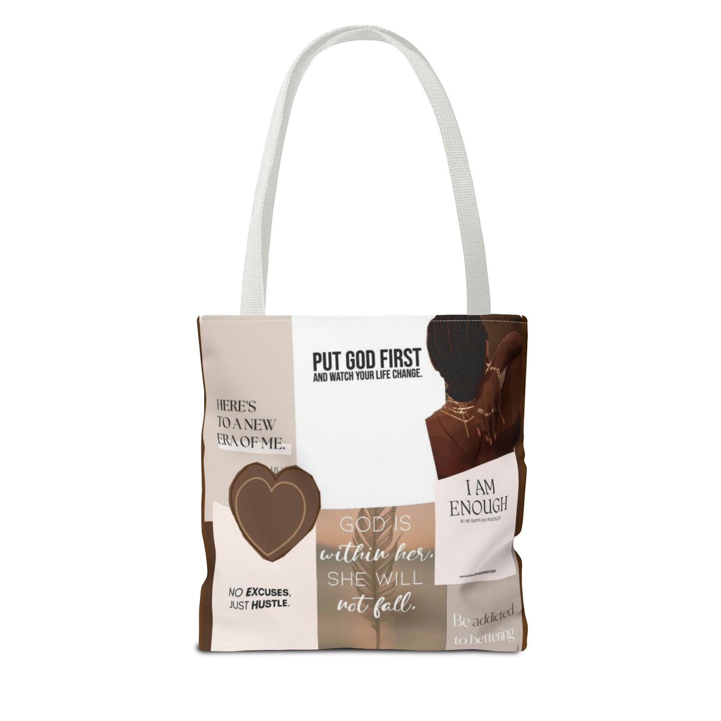 Inspirational Tote Bag with Motivational Quotes