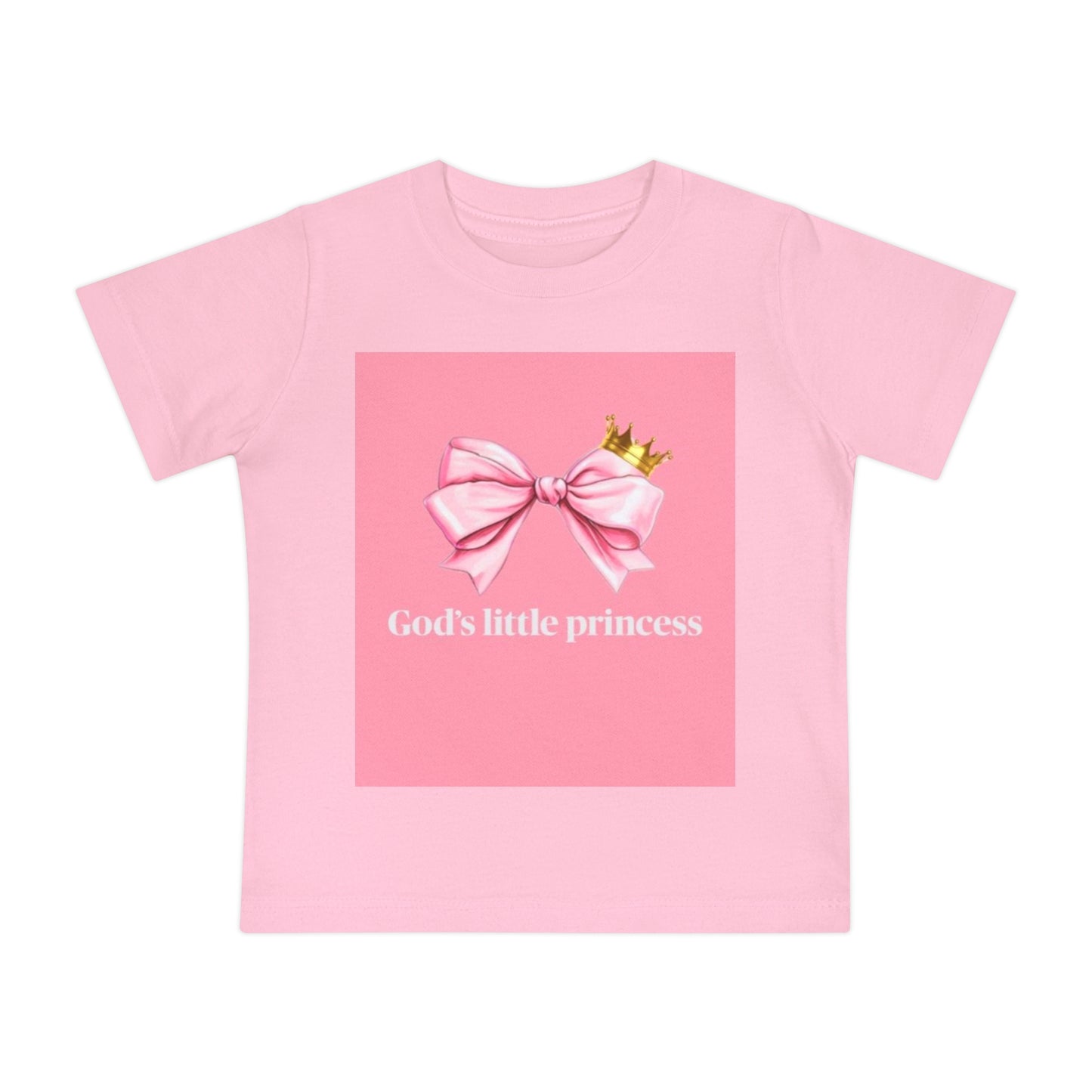 Pink Gods little princess Baby Short Sleeve T-Shirt