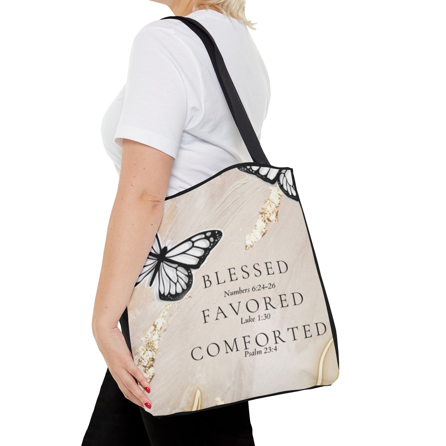 Blessed and  favored Tote Bag