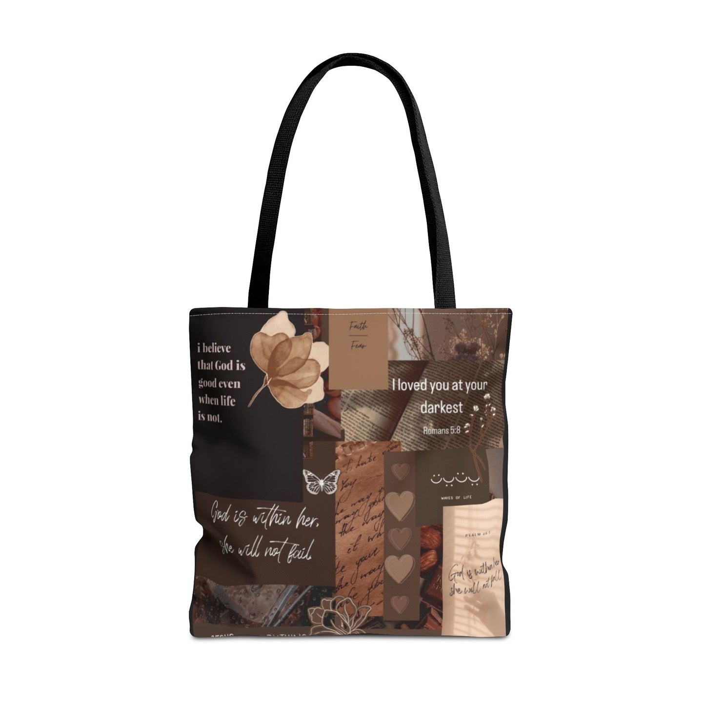Inspirational Quote Tote Bag - AOP for Everyday Use