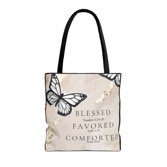 Blessed and  favored Tote Bag