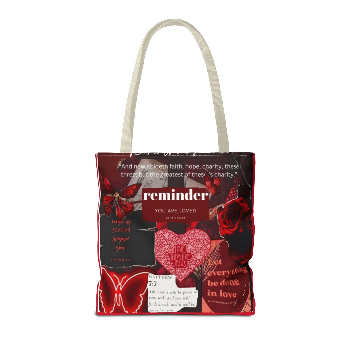 You are loved tote bag walk in love boldly