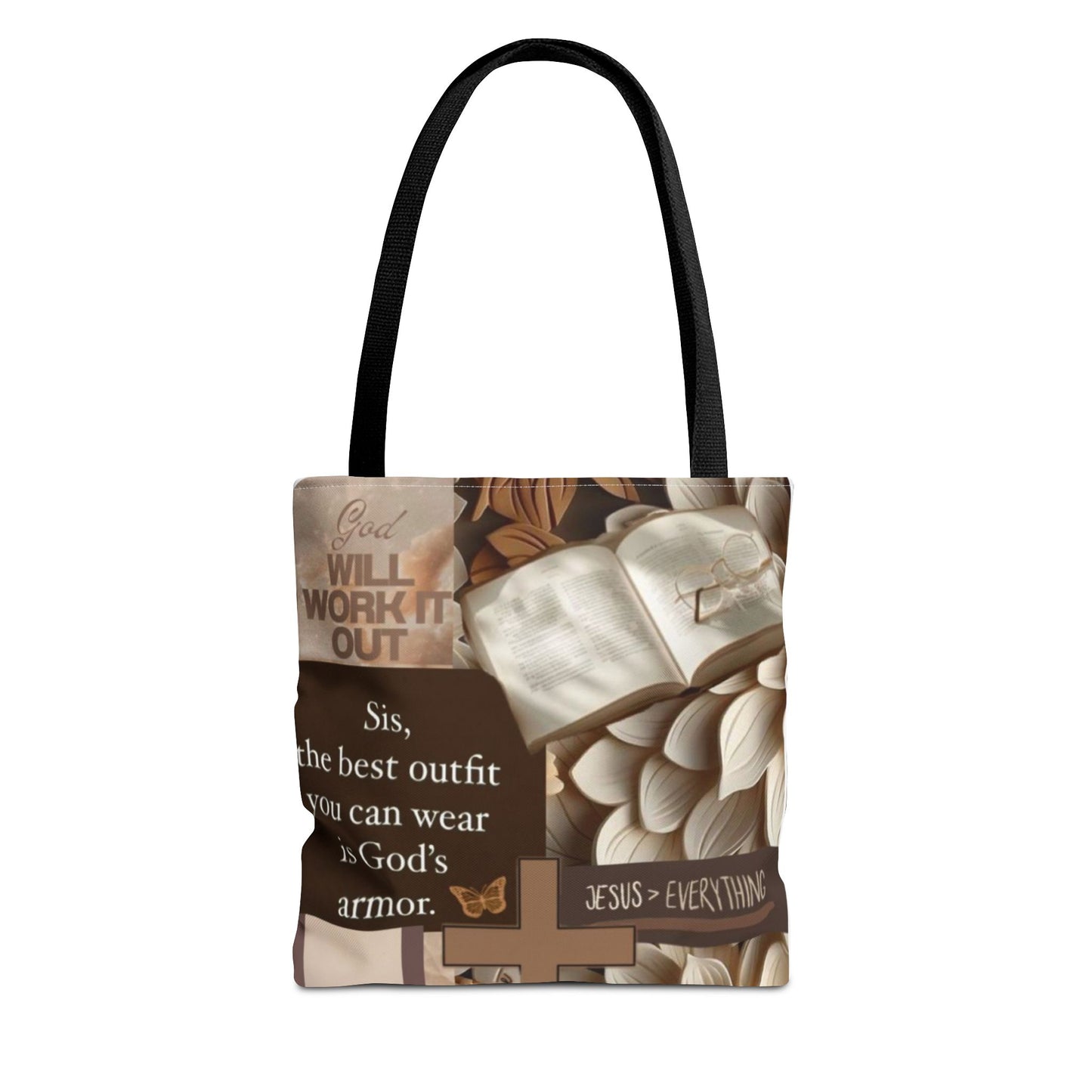 Inspirational Faith Tote Bag - Jesus is Everything Design