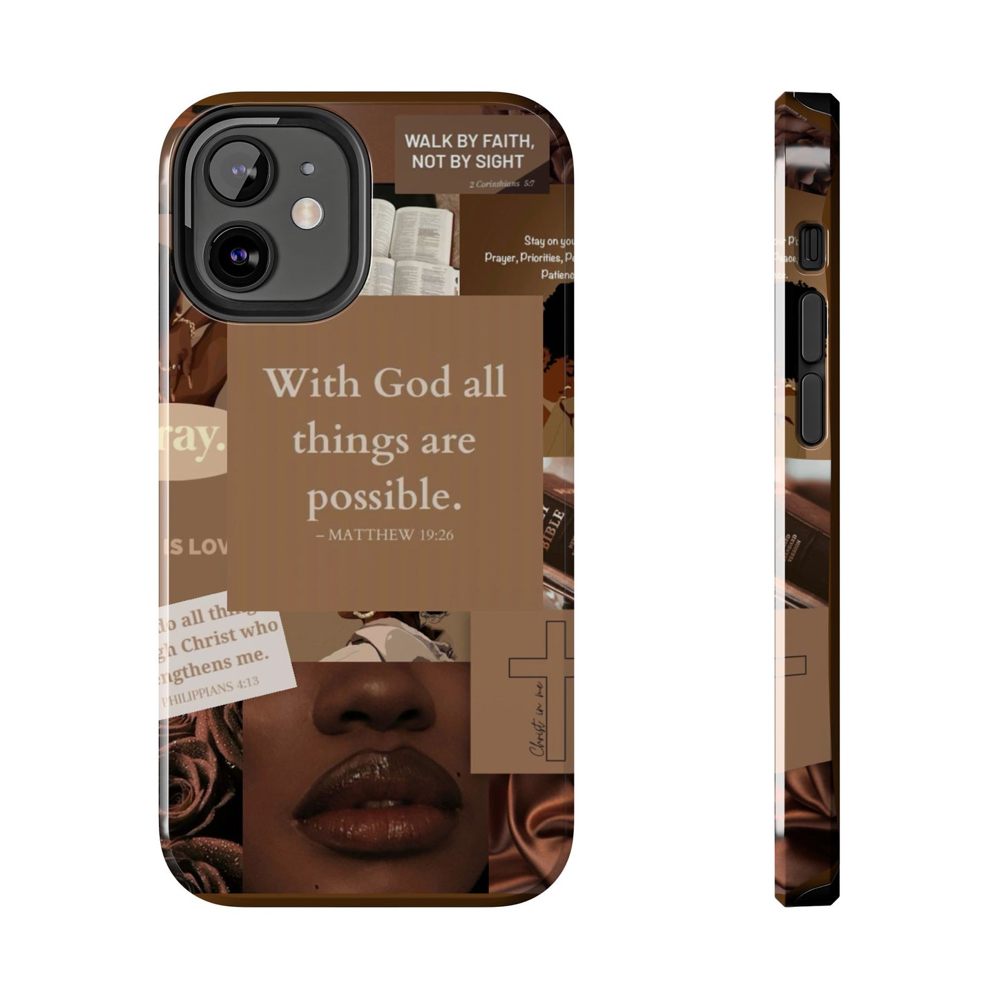 All things are possible phone case bold faith daily reminder