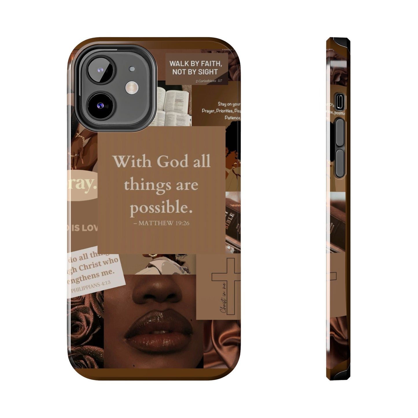 All things are possible phone case bold faith daily reminder
