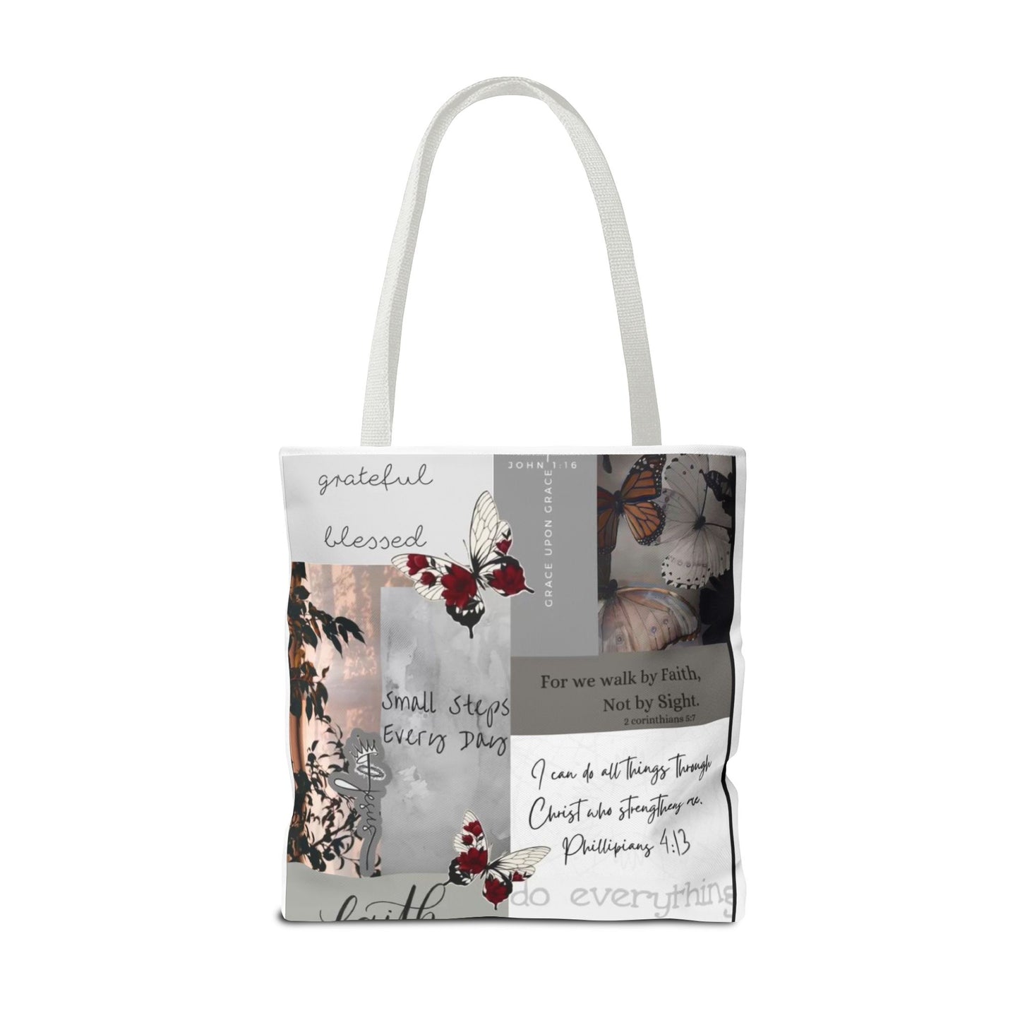 Walk by faith Tote Bag