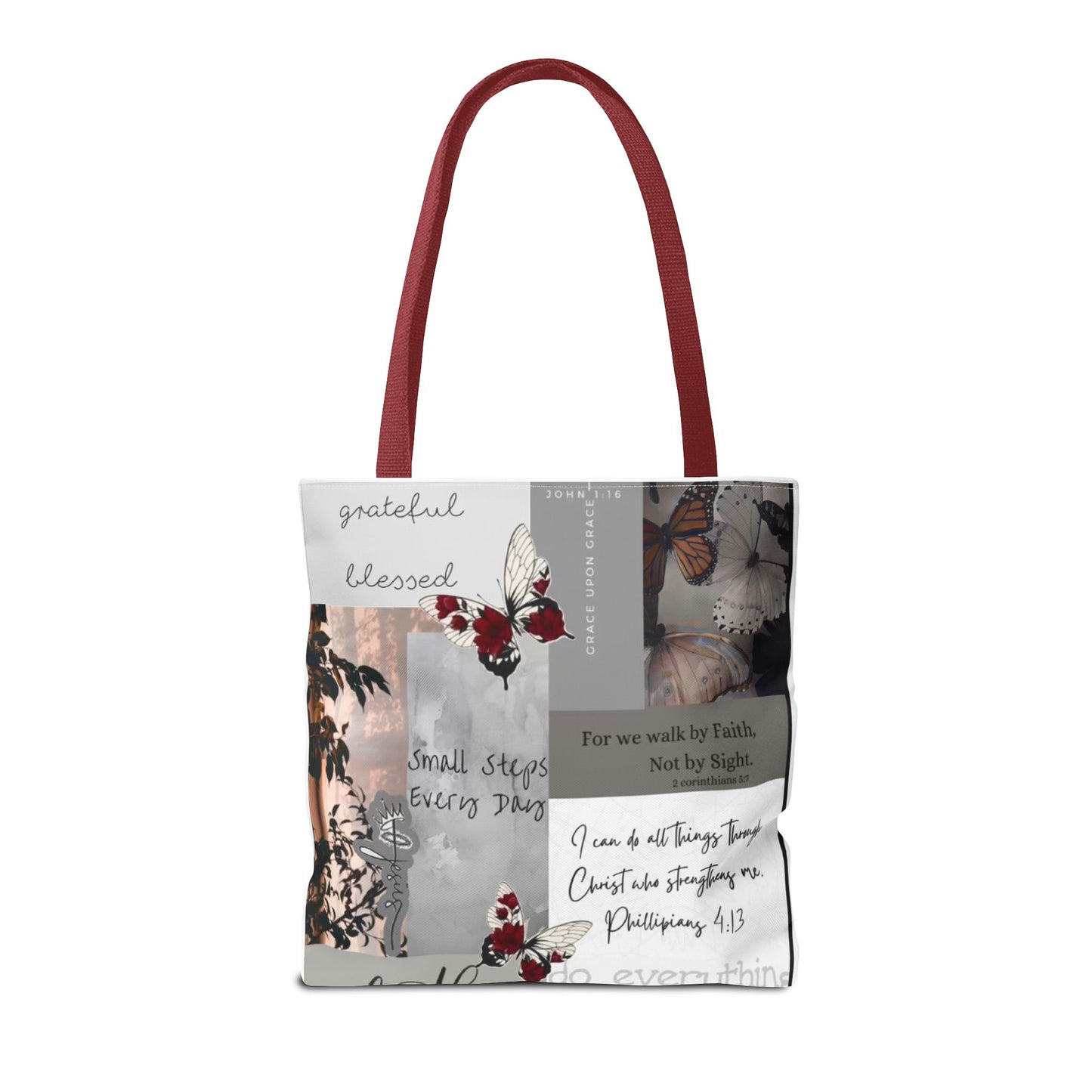 Walk by faith Tote Bag