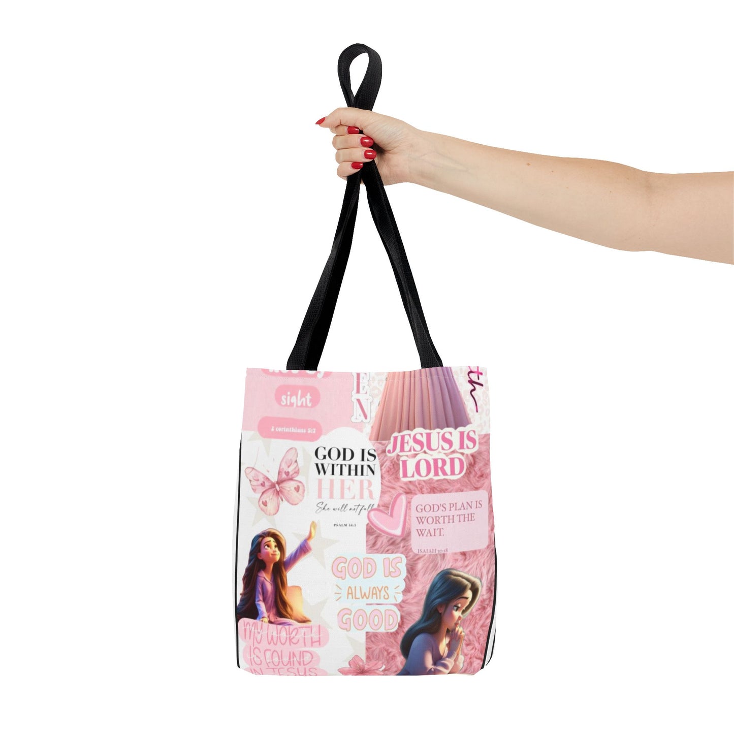 Inspirational Faith Tote Bag - 'God is Within Her'