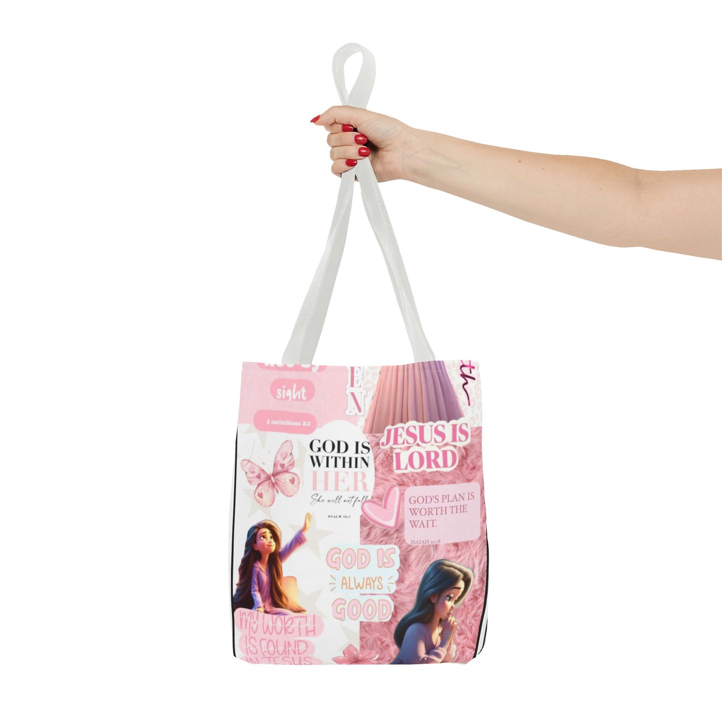 Inspirational Faith Tote Bag - 'God is Within Her'