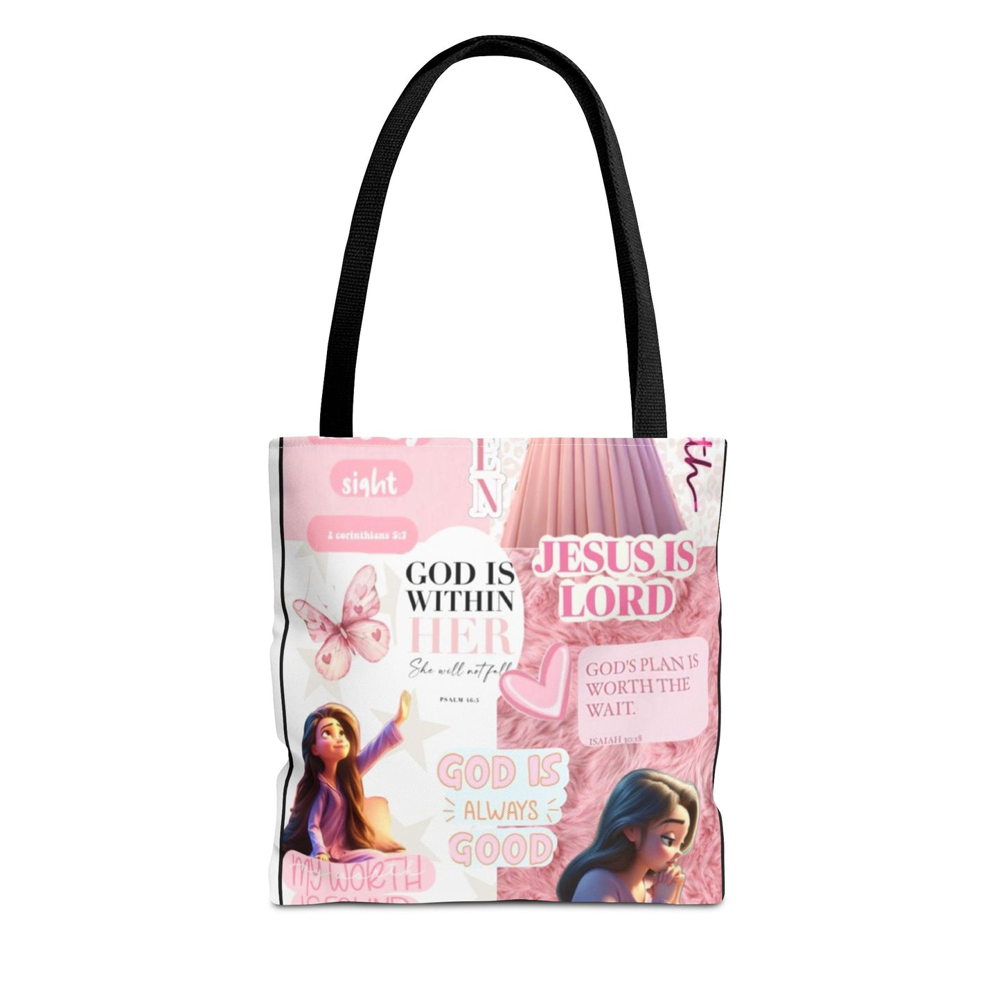 Inspirational Faith Tote Bag - 'God is Within Her'