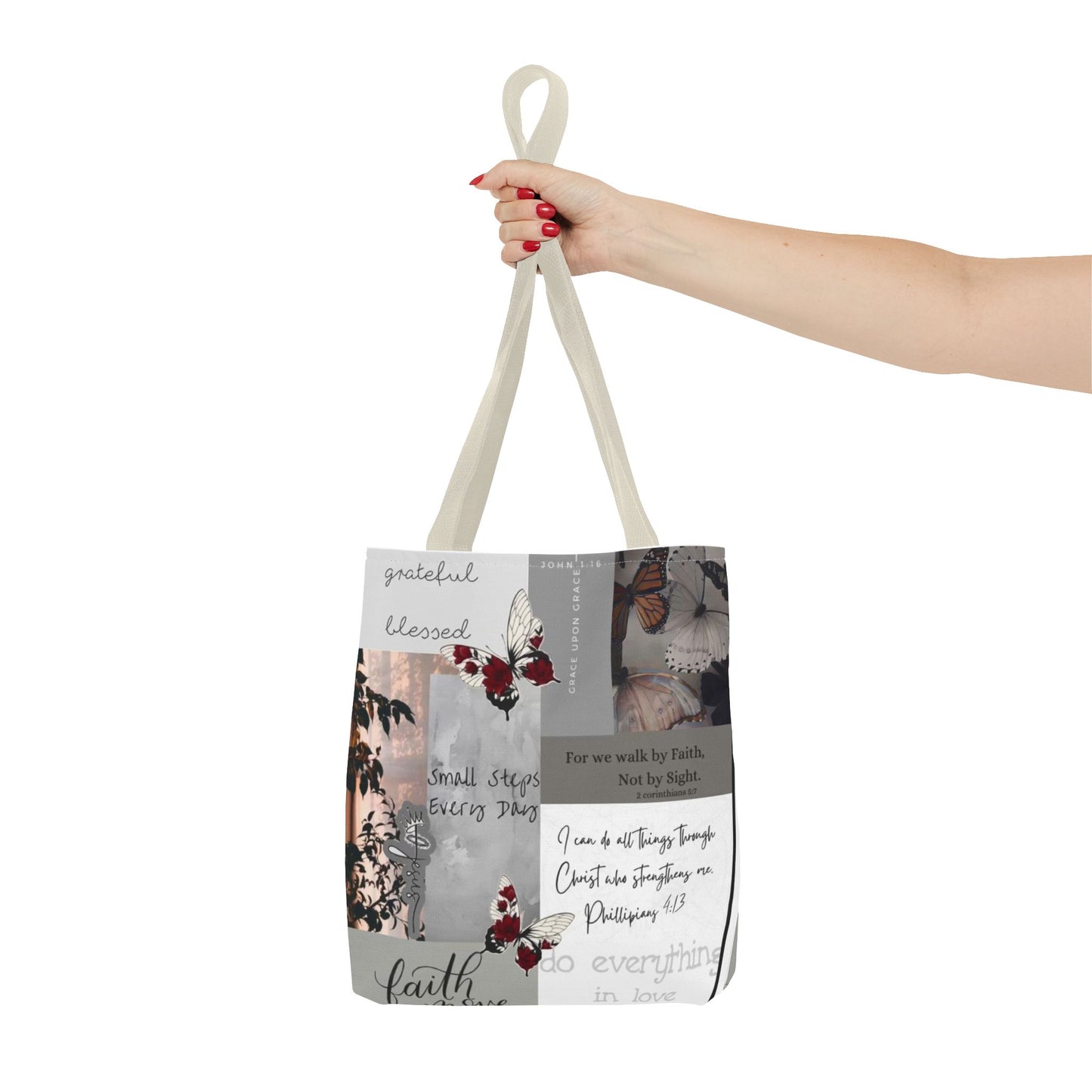 Walk by faith Tote Bag