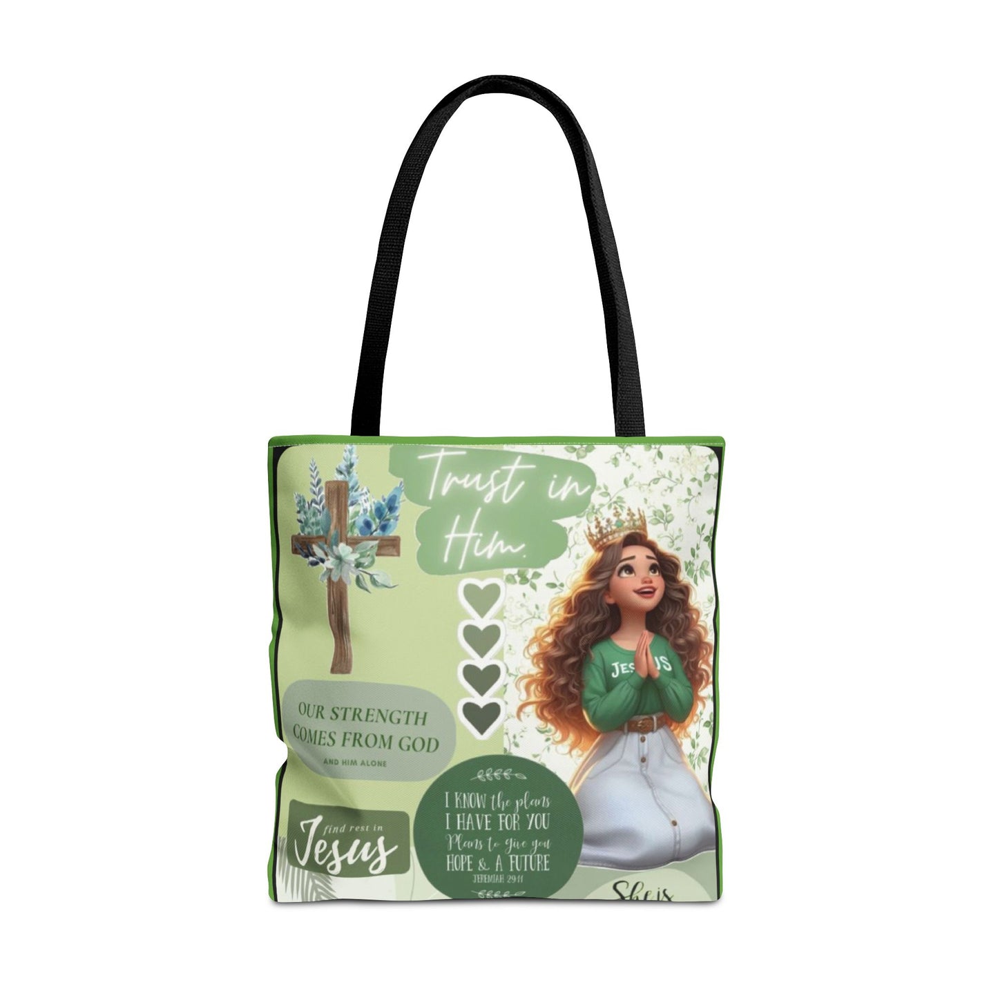 Inspirational Tote Bag - Trust in Him Design