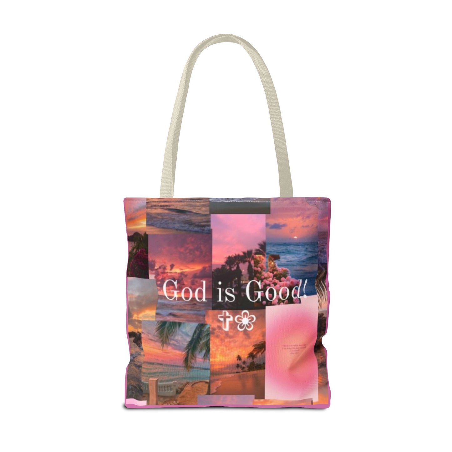 God is good tote peaceful praise and sunset faith