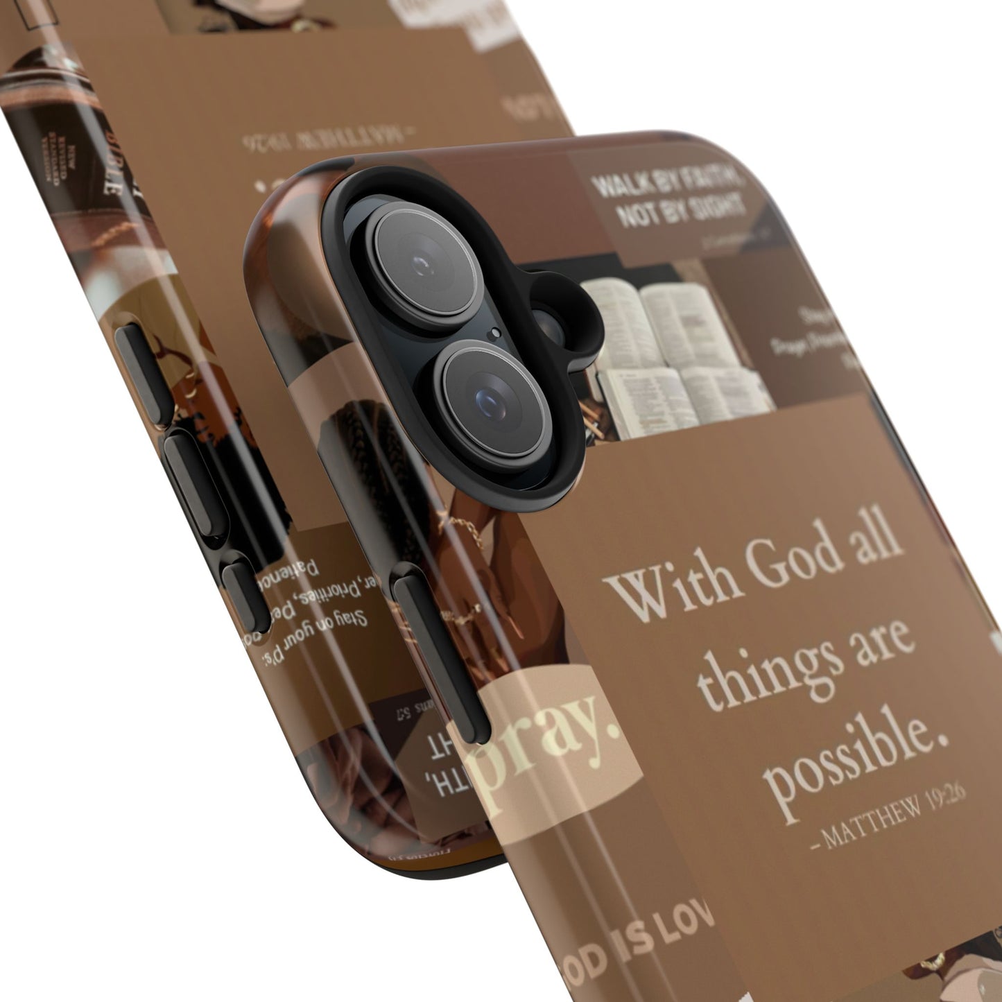 All things are possible phone case bold faith daily reminder
