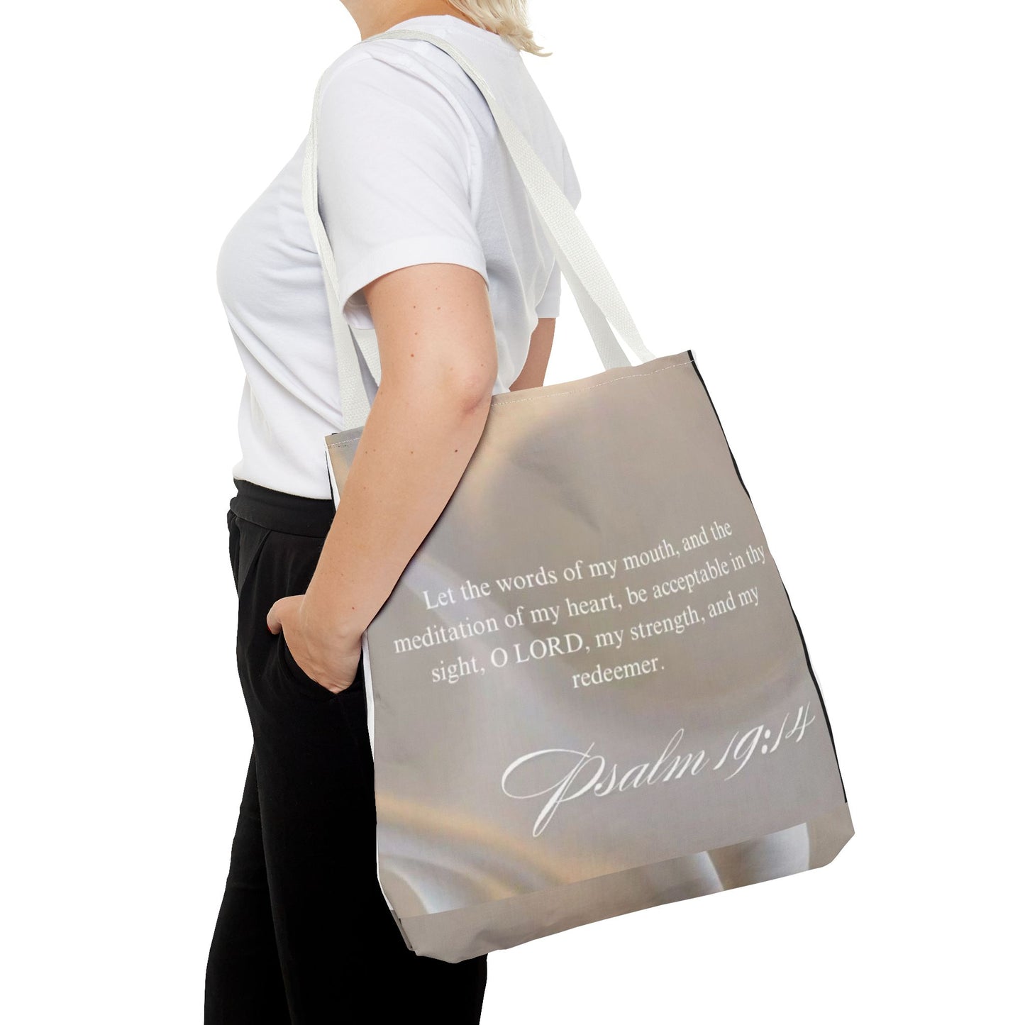 Meditation of my heart scripture Tote Bag psalm 19:14