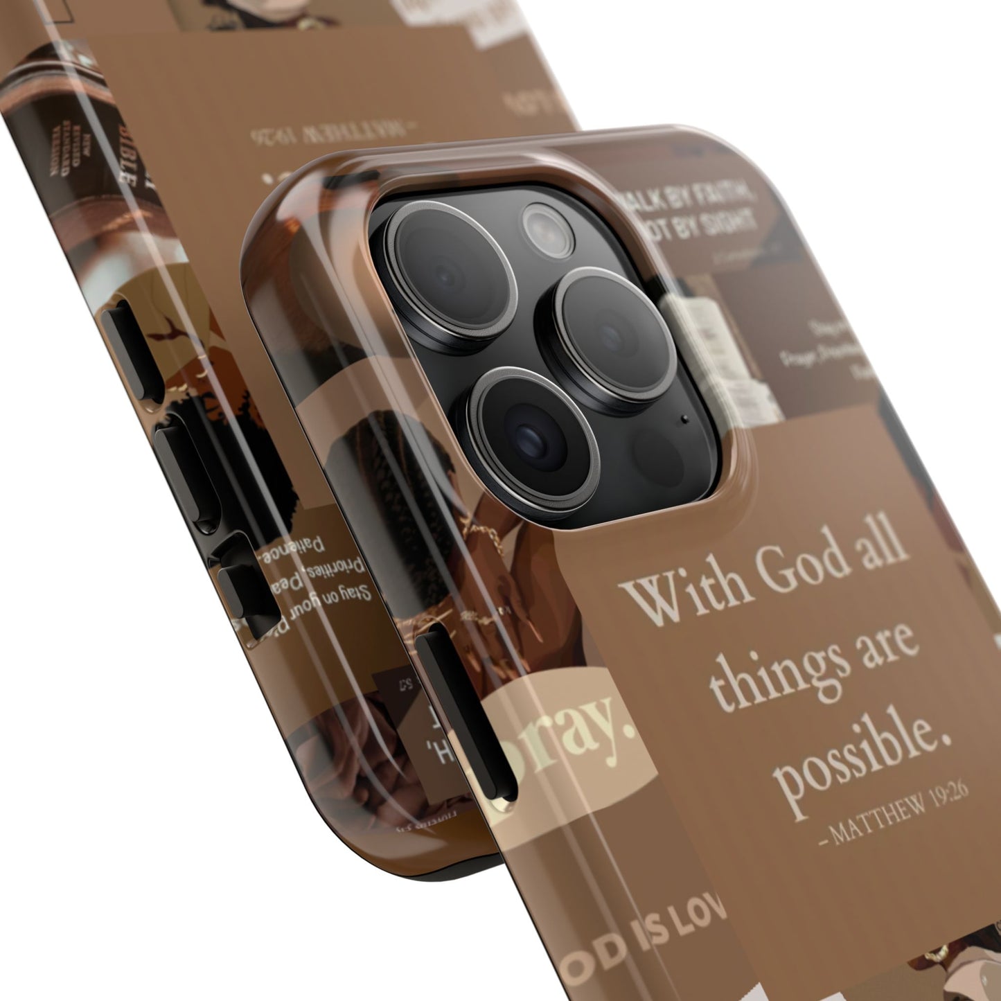 All things are possible phone case bold faith daily reminder